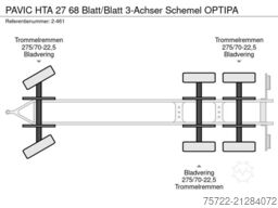 PAVIC HTA 27 68 Blatt/Blatt 3-Achser Schemel OPTIPA
