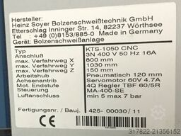Heinz Soyer Bolzenschweisstechnik GmbH KTS-1050 CNC