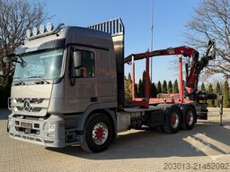 MERCEDES-BENZ Actros 2660 6x4 Holztransport mit Kran Penz 10Z8