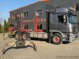 MERCEDES-BENZ Actros 2660 6x4 Holztransport mit Kran Penz 10Z8