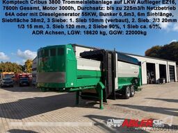 Komptech Cribus 3800 Trommelsiebanlage Auflieger