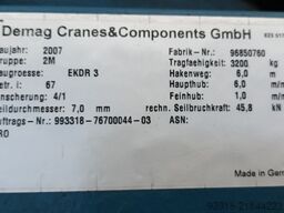 DEMAG Kone cranes Laufkatze EKDR3-Pro 3-3,2 4/1 Hallenkran