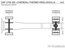 DAF LF55 250 +CHEREAU+THERMO KING+DHOLLANDIA1.5 T.
