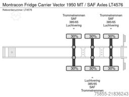 Montracon Fridge Carrier Vector 1950 MT / SAF Axles