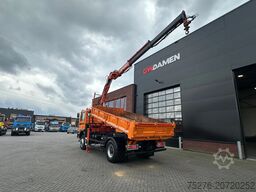 MAN 18.284 4x4 3 zijdige kipper/ Kraan