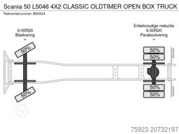 Scania 50 L5046 4X2 CLASSIC OLDTIMER OPEN BOX TRUCK