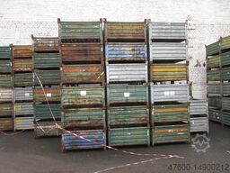 Heson Stahlbehälter 120x100x65cm Box Kiste Behälter Stahlboxen Gitterbox