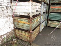 Heson Stahlbehälter 120x100x65cm Box Kiste Behälter Stahlboxen Gitterbox