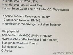 HYUNDAI WIA SE 2200 LSYA
