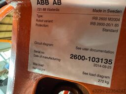 ABB Robotics IRB 2600 20/1.65 IRC5 M2004