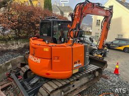 Hitachi zx85us-6 excavator w/ rototilt with grapple and sa
