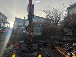 Hitachi zx85us-6 excavator w/ rototilt with grapple and sa