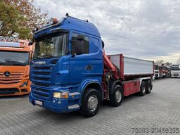 Scania R580 8X4 Kipper Kran HIAB 244-5