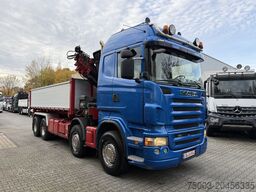 Scania R580 8X4 Kipper Kran HIAB 244-5