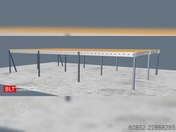 10x15m Lagerbühne , Belastung : 500kg/qm Unterkante: 2,5m ,ca. 150qm Systembühne