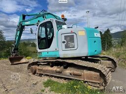 Kobelco SK235SR Tracked excavator w/ Rototilt and bucket.