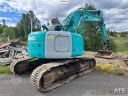 Kobelco SK235SR Tracked excavator w/ Rototilt and bucket.