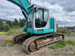 Kobelco SK235SR Tracked excavator w/ Rototilt and bucket.