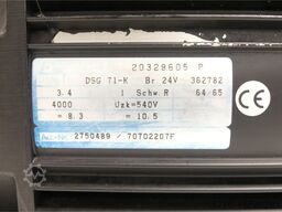 Baumüller DSG 71-K Servomotor / Reis Roboter SN:20329605
