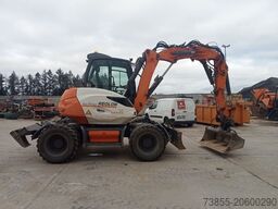 Mecalac 9MWR with 3 excavator buckets