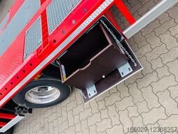 Wiese Stufensattel Tieflader mit Kran Fassi F545