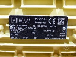 HEW LF 80K/4 / A39336A Drehstrommotor !