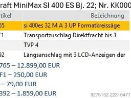 Holzkraft Minimax SI 400es 32 M A 3 UP