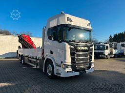 SCANIA R540 Pritsche + Fassi F545 Kran 6x2