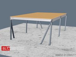 5x10m Lagerbühne , Belastung : 500kg/qm Unterkante: 2,5m , ca. 50qm Systembühne
