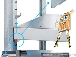 TOTAL-REGAL nedcon Fachbodenregale 16 Doppelr. je 6 Felder