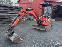Kubota U17-3a Mini Excavator with 4 Buckets, Ripper, and