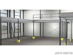 Eingeschossig / 4.000 x 15.000 mm Tragkraft: 500 Kg / m²