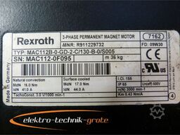 Indramat MAC112B-0-GD-2-C/130-B-0/S005 Permanentmagnet-Drehstromservomotor