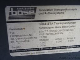  7,7 m Böse Tandem Schwenkwand*2to LBW*Alu Felgen