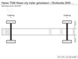 Heiwo TGM Heiwo city trailer geïsoleerd + Dhollandia ...
