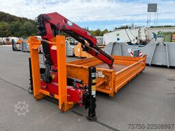  Abrollcontainer mit HMF Kran 835 Funk