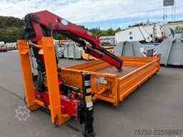  Abrollcontainer mit HMF Kran 835 Funk