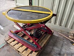 Spring Pallet Loader Turntable Self Levelling / 2000kg
