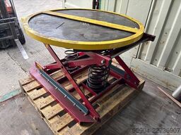 Spring Pallet Loader Turntable Self Levelling / 2000kg