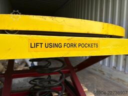 Spring Pallet Loader Turntable Self Levelling / 2000kg
