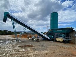 CONSTMACH Concrete Mixing Plant Mini Mobil Concrete Batch Plant 45 M3/H