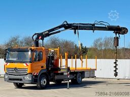MERCEDES-BENZ ATEGO 1324 * HIAB 144 B - DUO + Bohrgerät * TOP