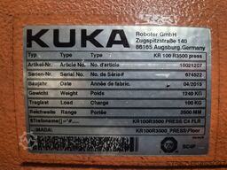 KUKA KR100 R 3500 press