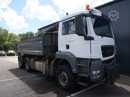 MAN TGS 26.440 6x6 cable system tipper truck with p...