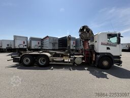 SCANIA G480 6X2 ABROLLER MIT KRAN  ,RETARDER, EURO 5, SCHROTTGREIFER