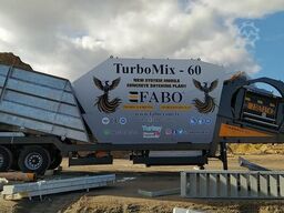 FABO Mobile Concrete Batching Plant 60 m3/h Mobile Concrete Batching Plant