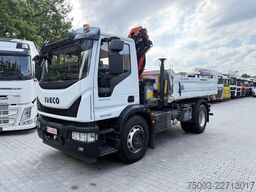 Iveco EuroCargo 180-320 Kipper mit Kran Palfinger 12.501