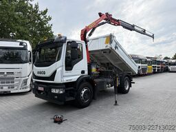Iveco EuroCargo 180-320 Kipper mit Kran Palfinger 12.501