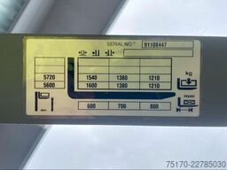 Jungheinrich ETV C16 / Triplex 5.72m / SS / nur 929h / 2016