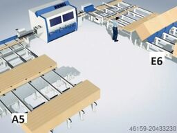 Weinig E6 infeed + A5 outfeed + stacker